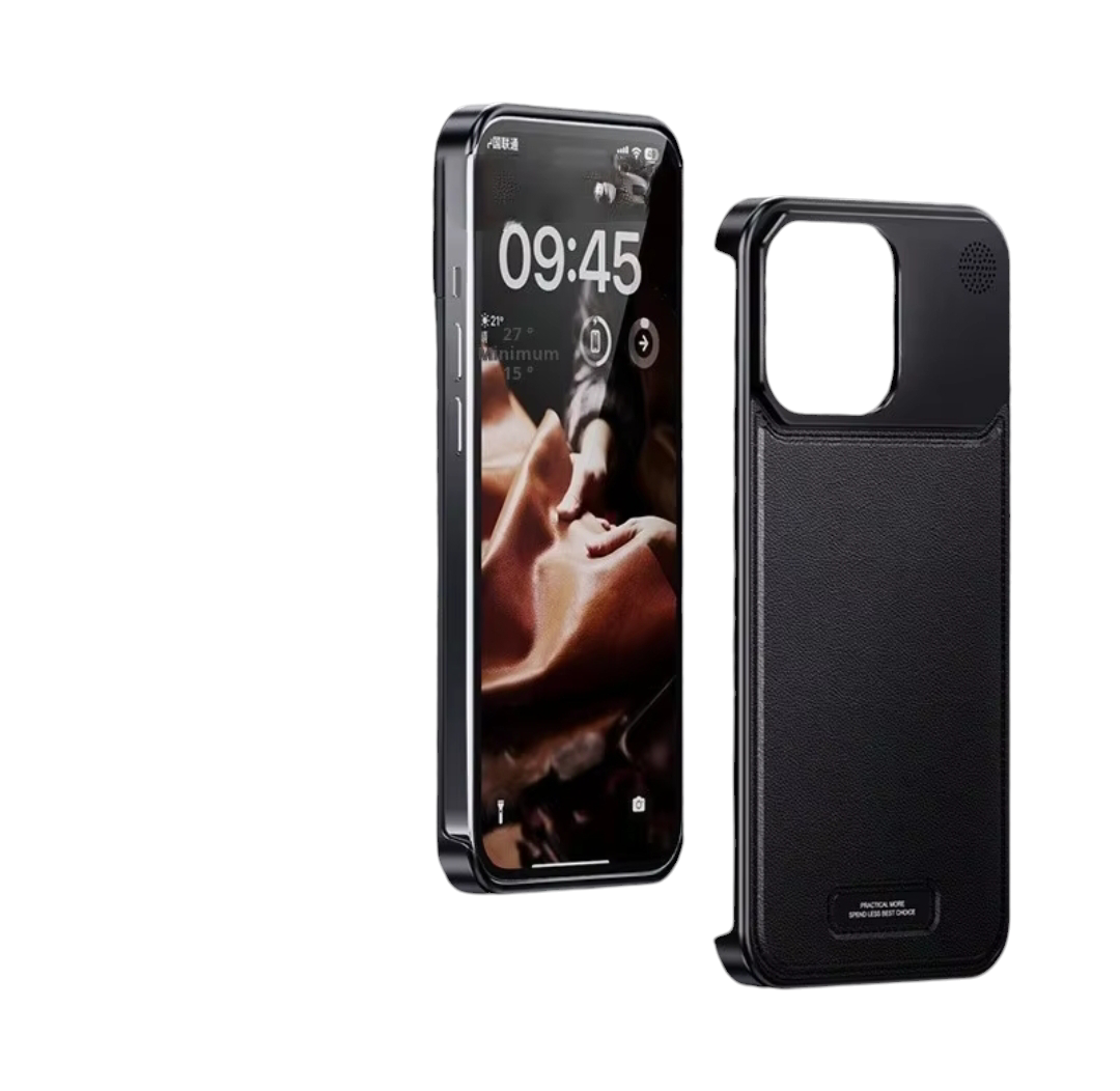 Coque de téléphone en cuir de luxe pour iPhone