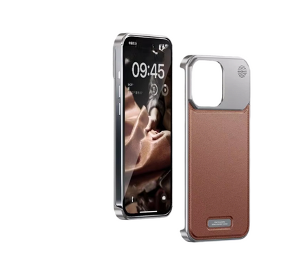 Coque de téléphone en cuir de luxe pour iPhone