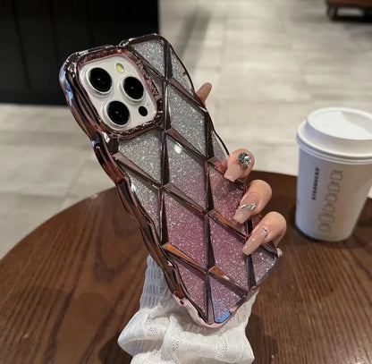 Funda galvanizada 3D para iPhone