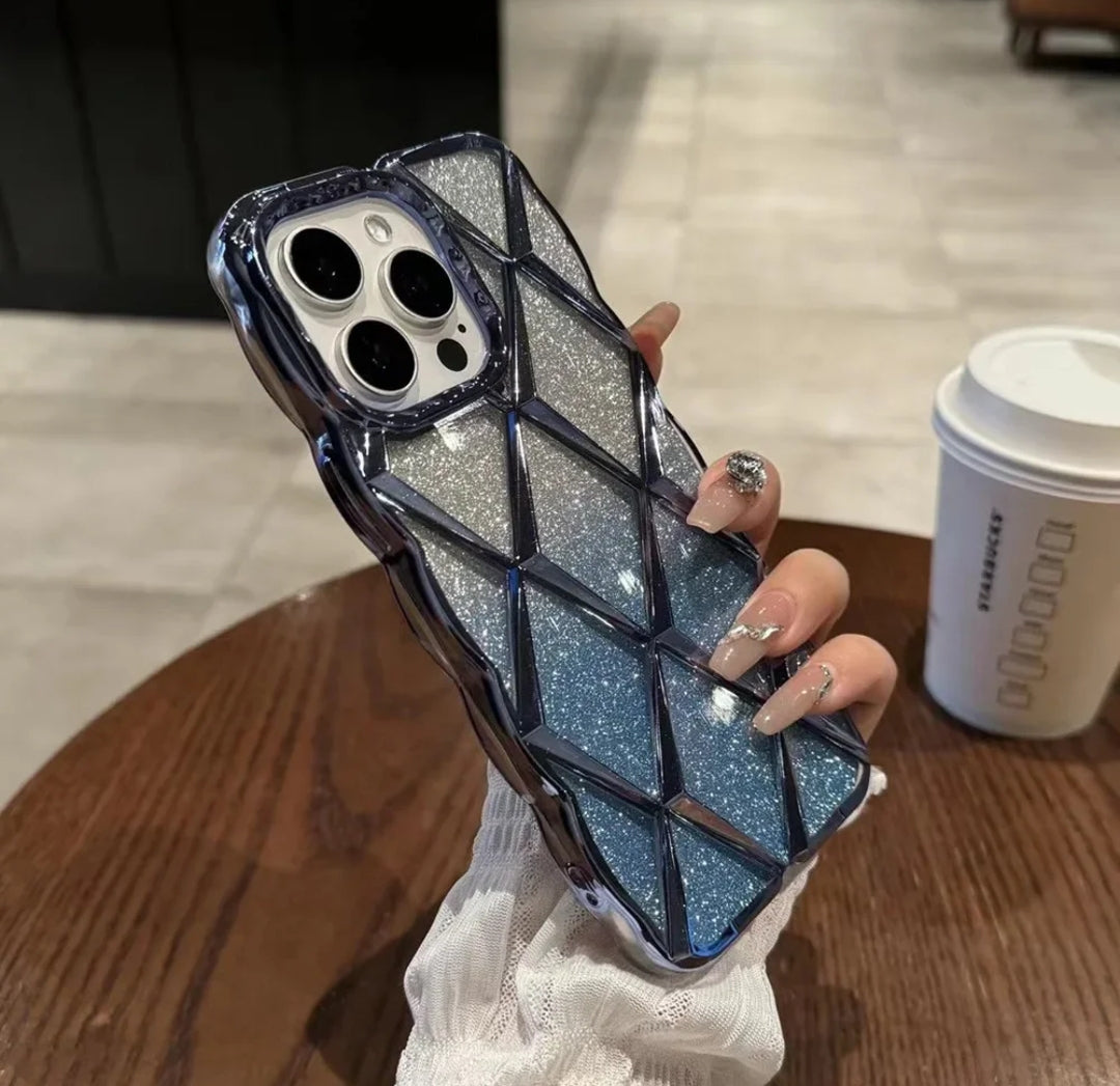 Funda galvanizada 3D para iPhone