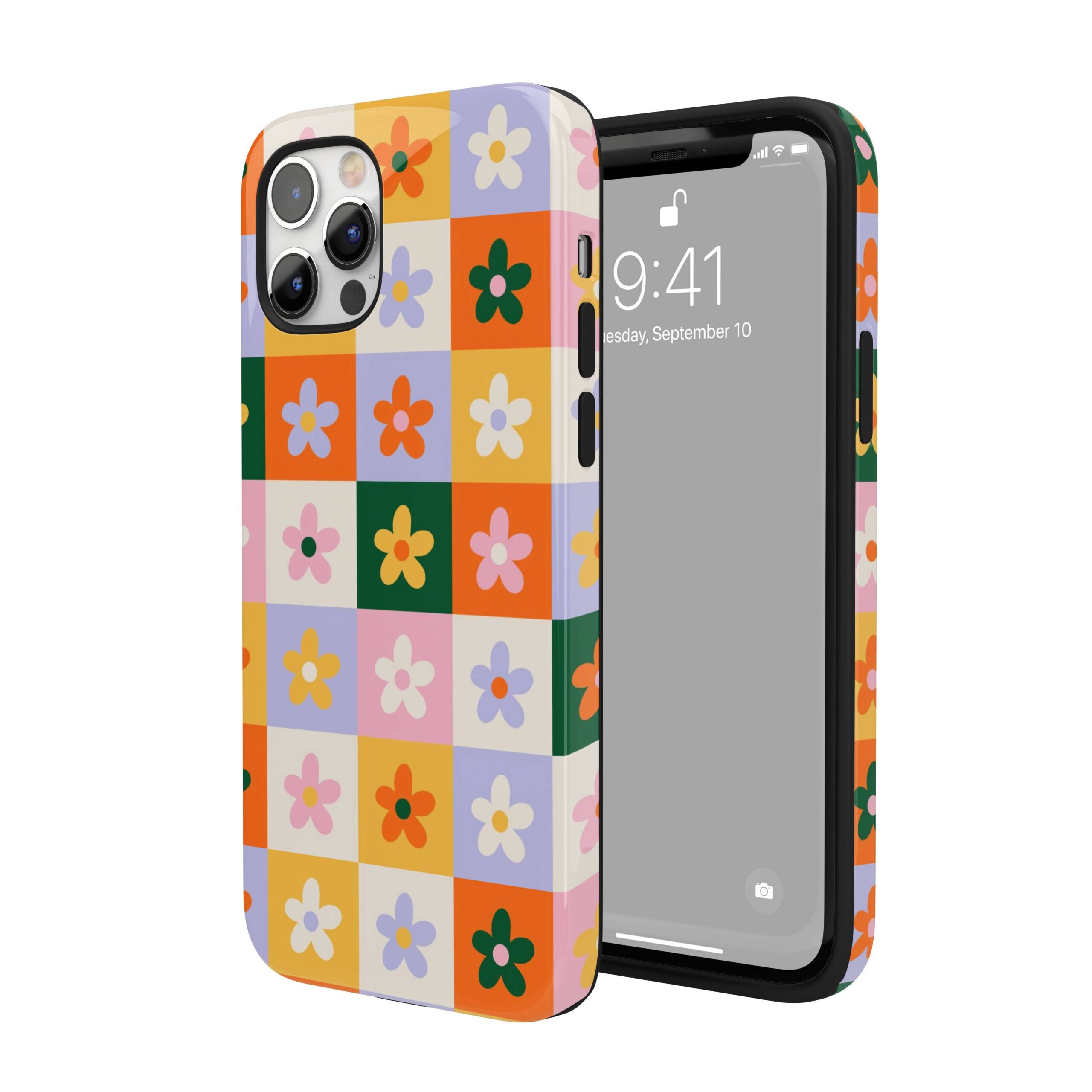 Patchwork Flowers iPhone Case - Image 4