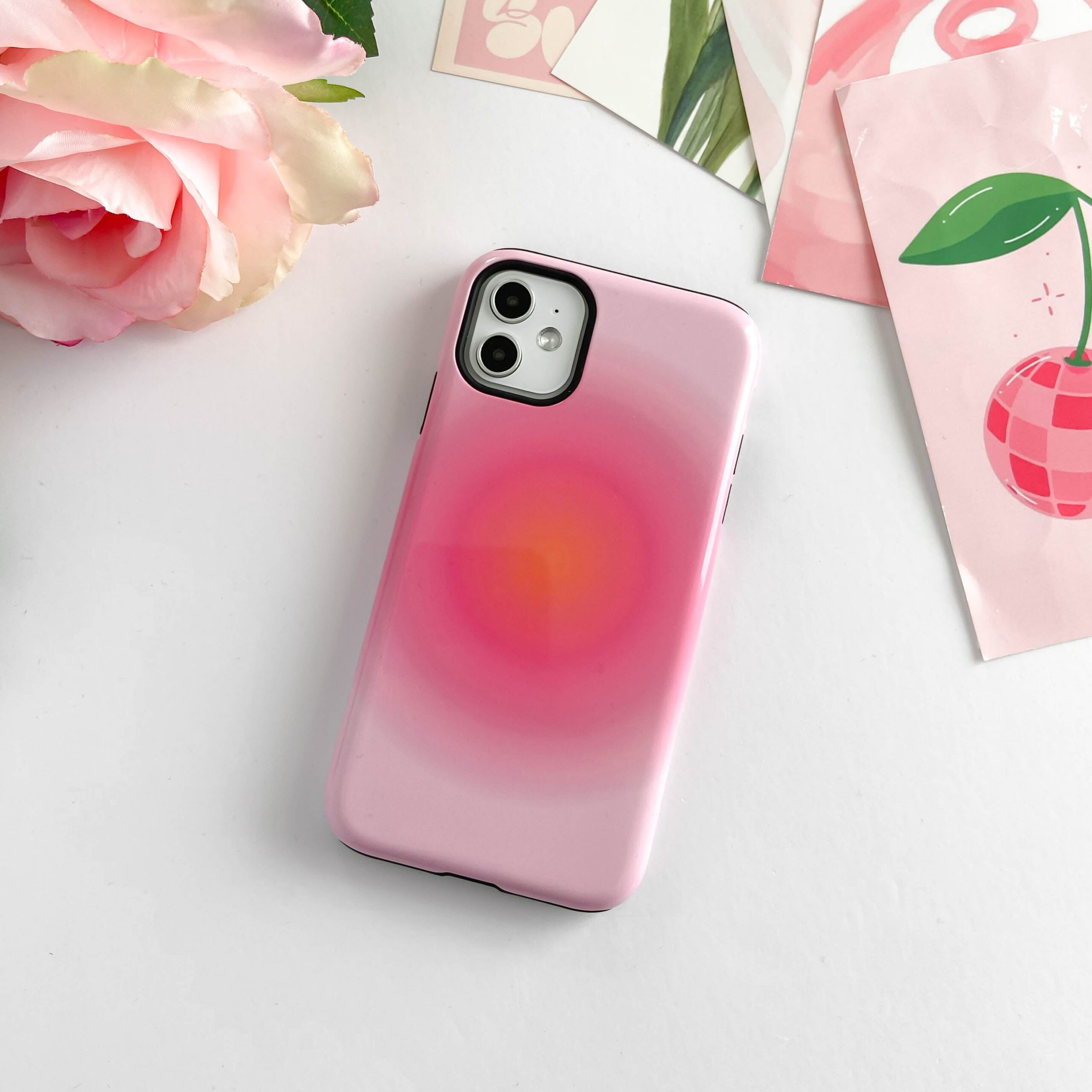 Pink Aura iPhone Case - Image 2