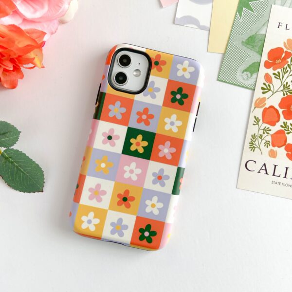 Alternative view of Patchwork Flowers iPhone Case
