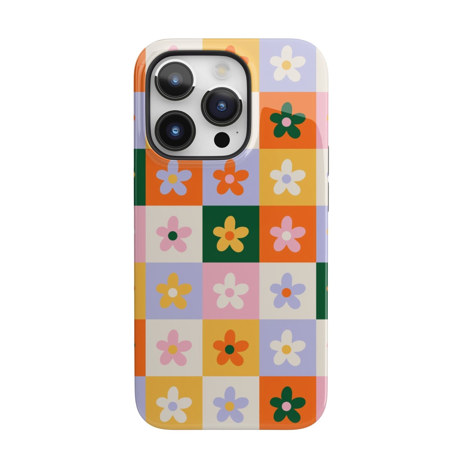 Patchwork Flowers iPhone Case - Image 3