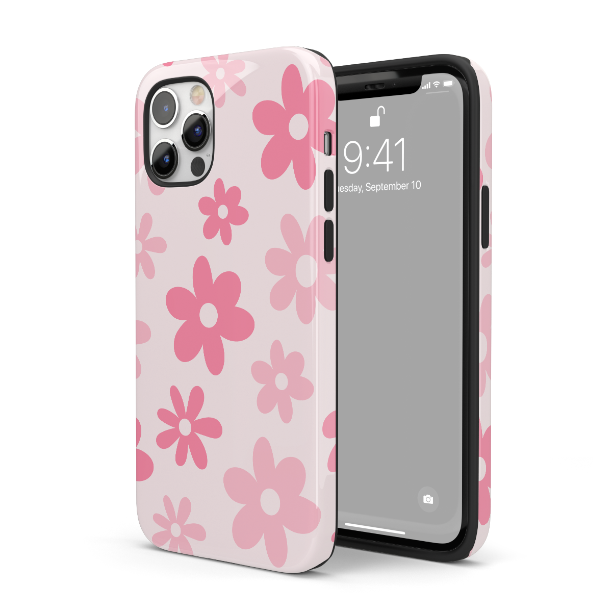 Pink Flower Power iPhone Case - Image 3