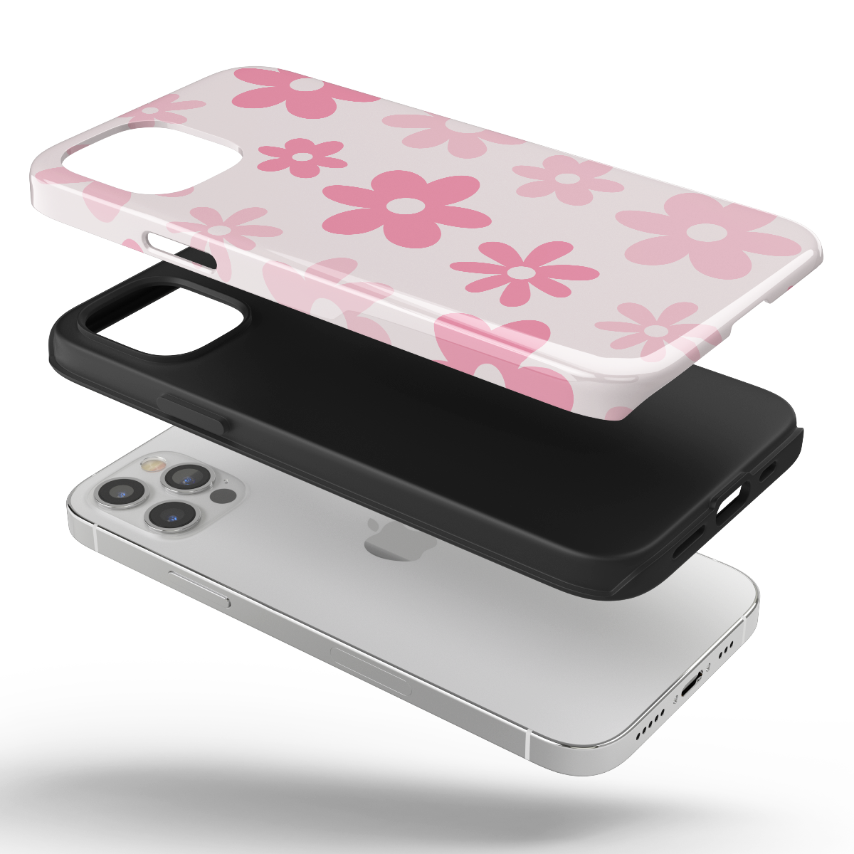 Pink Flower Power iPhone Case - Image 4
