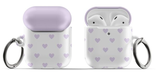 Alternative view of Purple Hearts AirPods Case