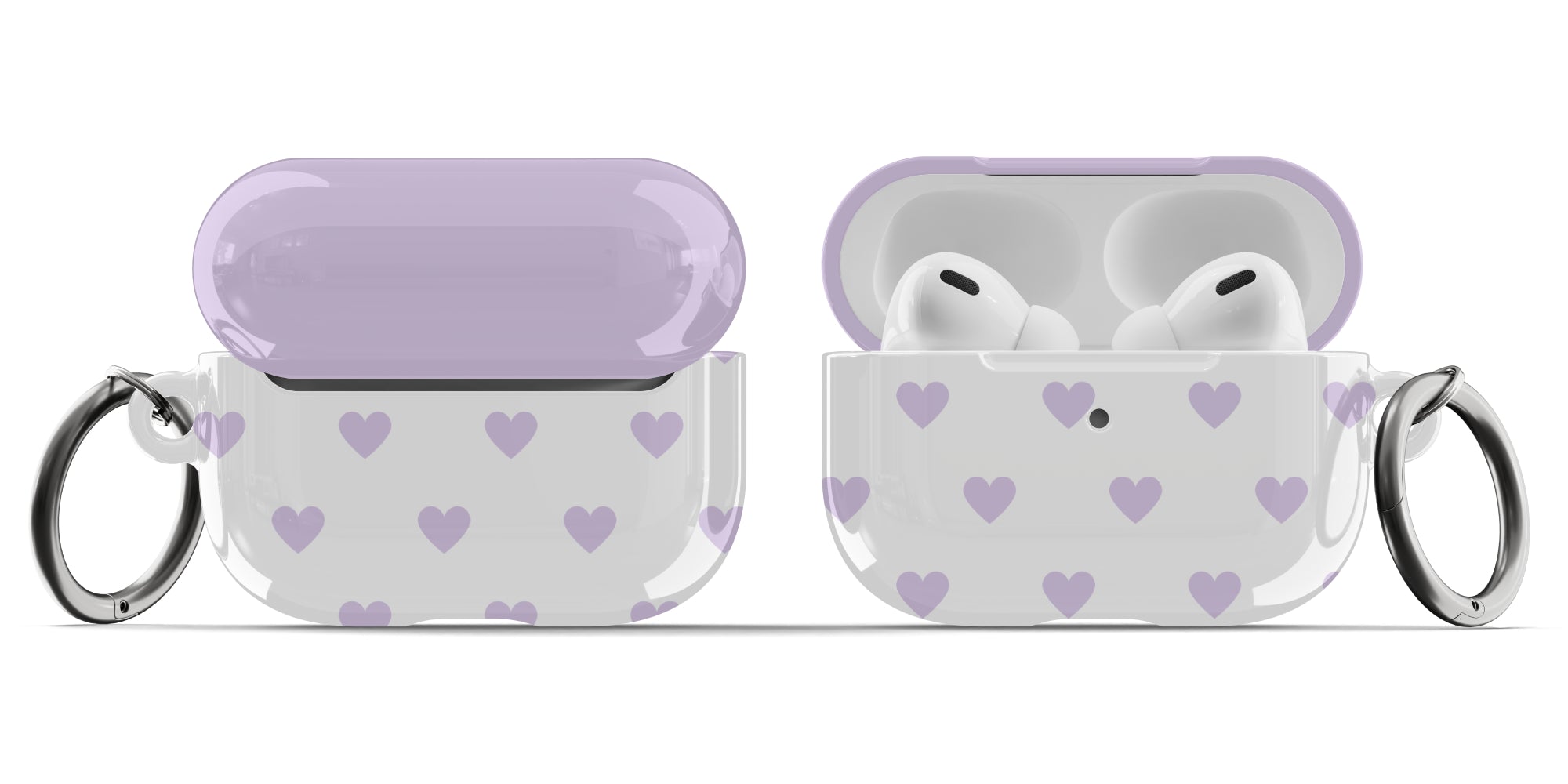 Purple Hearts AirPods Case - Image 7
