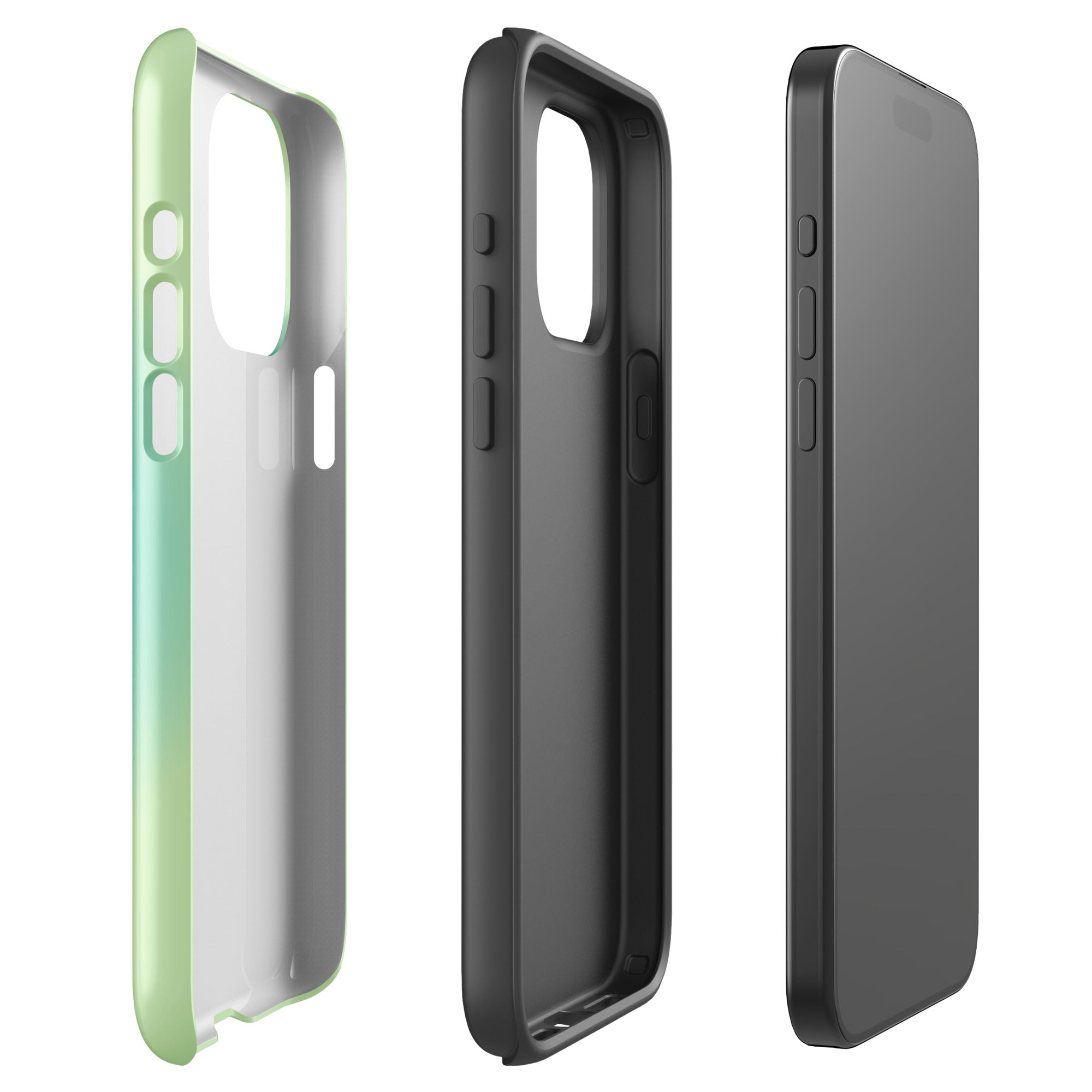 Blue & Green Aura iPhone Case - Image 7